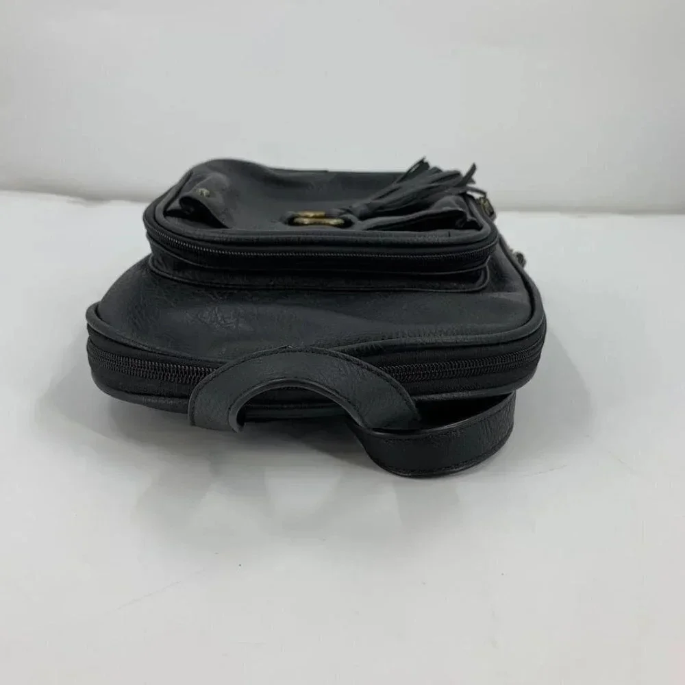 B.O.C. Born Concepts Mini Tassel Vegan Harness‎ Pebbled Leather Storage Backpack